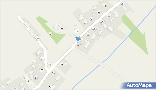 Kisielów, Kisielów, 60, mapa Kisielów