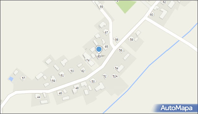 Kisielów, Kisielów, 63, mapa Kisielów