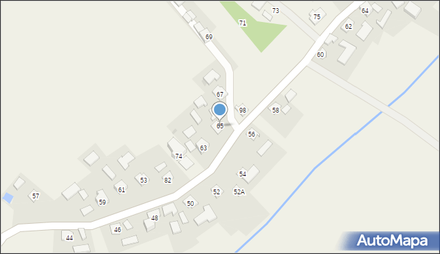 Kisielów, Kisielów, 65, mapa Kisielów
