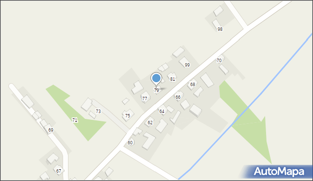 Kisielów, Kisielów, 79, mapa Kisielów