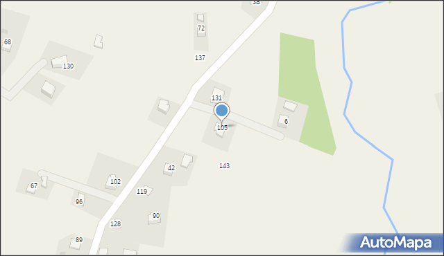 Kisielówka, Kisielówka, 105, mapa Kisielówka