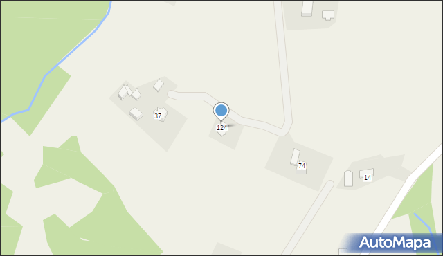 Kisielówka, Kisielówka, 124, mapa Kisielówka