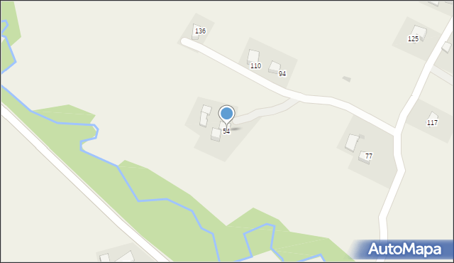 Kisielówka, Kisielówka, 54, mapa Kisielówka