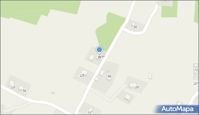 Kisielówka, Kisielówka, 69, mapa Kisielówka