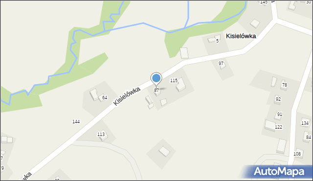 Kisielówka, Kisielówka, 87, mapa Kisielówka