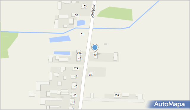 Kisielsk, Kisielsk, 50, mapa Kisielsk