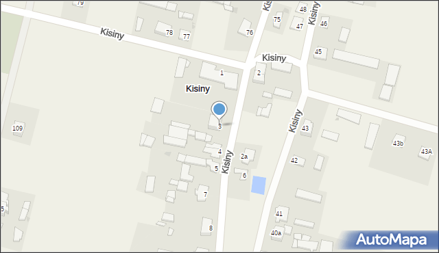 Kisiny, Kisiny, 3, mapa Kisiny