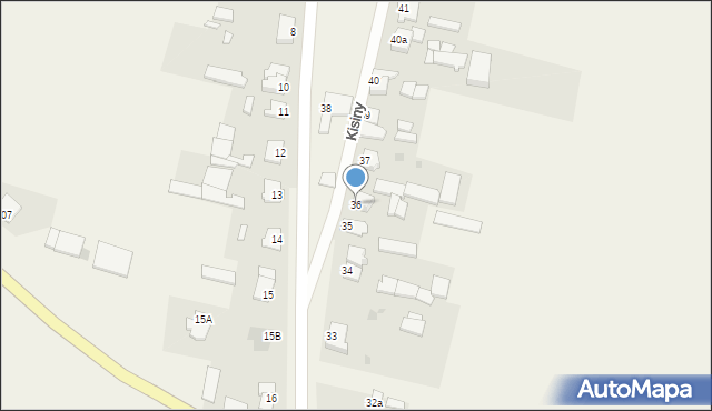 Kisiny, Kisiny, 36, mapa Kisiny
