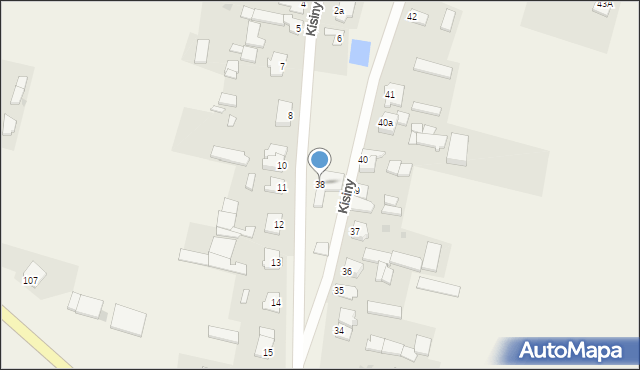 Kisiny, Kisiny, 38, mapa Kisiny