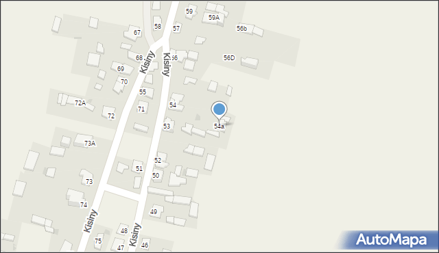 Kisiny, Kisiny, 54a, mapa Kisiny