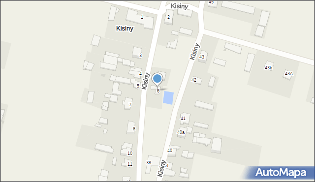 Kisiny, Kisiny, 6, mapa Kisiny