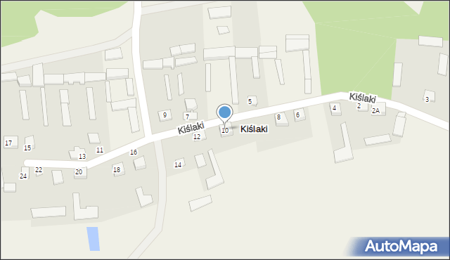 Kiślaki, Kiślaki, 10, mapa Kiślaki