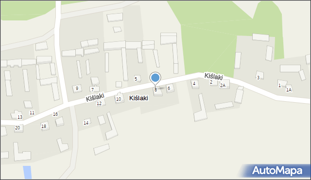 Kiślaki, Kiślaki, 8, mapa Kiślaki