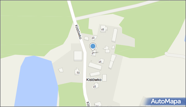 Kistówko, Kistówko, 47, mapa Kistówko