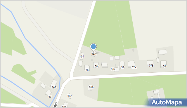 Kiszewo, Kiszewo, 64A, mapa Kiszewo