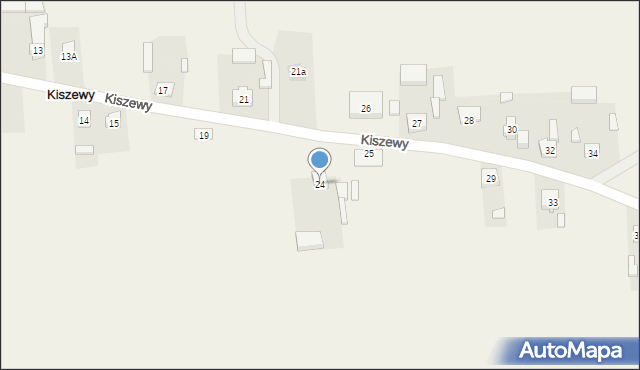 Kiszewy, Kiszewy, 24, mapa Kiszewy