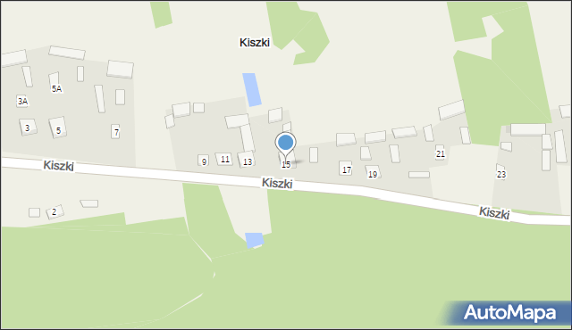 Kiszki, Kiszki, 15, mapa Kiszki