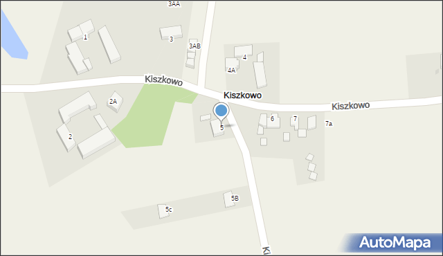 Kiszkowo, Kiszkowo, 5, mapa Kiszkowo