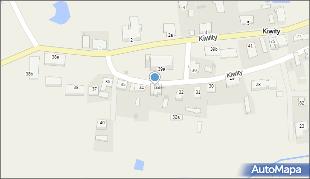 Kiwity, Kiwity, 33b, mapa Kiwity
