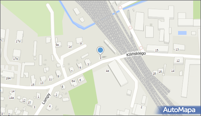 Kluczbork, Kilińskiego Jana, płk., 1, mapa Kluczbork
