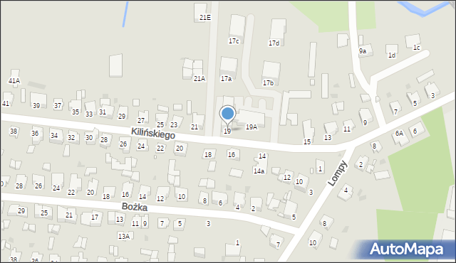 Kluczbork, Kilińskiego Jana, płk., 19, mapa Kluczbork