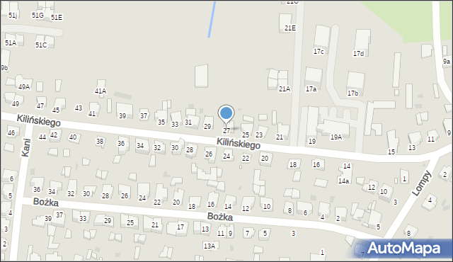 Kluczbork, Kilińskiego Jana, płk., 27, mapa Kluczbork
