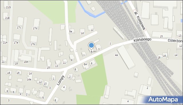 Kluczbork, Kilińskiego Jana, płk., 5, mapa Kluczbork