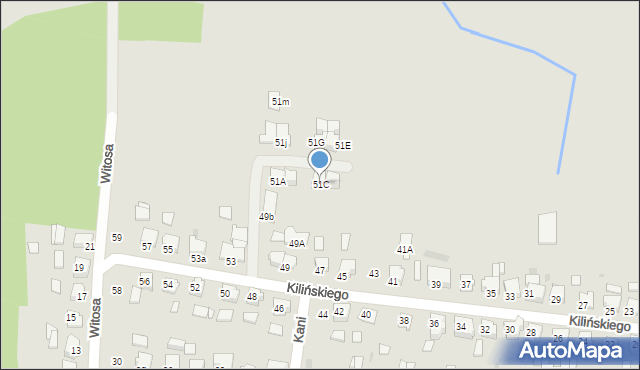 Kluczbork, Kilińskiego Jana, płk., 51C, mapa Kluczbork