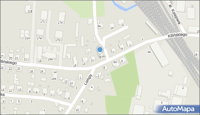 Kluczbork, Kilińskiego Jana, płk., 9, mapa Kluczbork