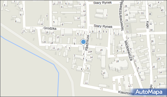 Koło, Kilińskiego Jana, płk., 1, mapa Koło