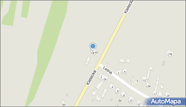 Końskie, Kielecka, 6, mapa Końskie