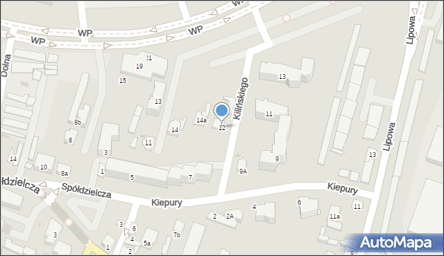 Końskie, Kilińskiego Jana, płk., 12, mapa Końskie