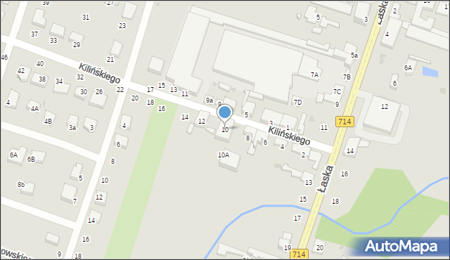 Konstantynów Łódzki, Kilińskiego Jana, płk., 10, mapa Konstantynów Łódzki