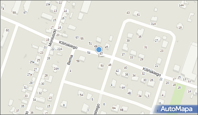 Konstantynów Łódzki, Kilińskiego Jana, płk., 52, mapa Konstantynów Łódzki