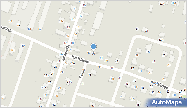 Konstantynów Łódzki, Kilińskiego Jana, płk., 55, mapa Konstantynów Łódzki