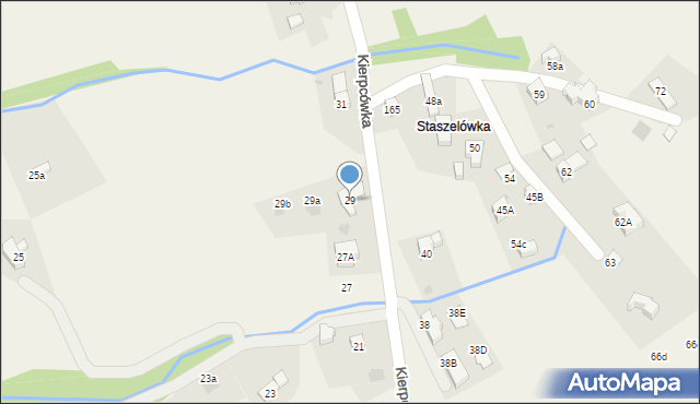 Kościelisko, Kierpcówka, 29, mapa Kościelisko