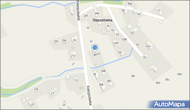 Kościelisko, Kierpcówka, 40, mapa Kościelisko