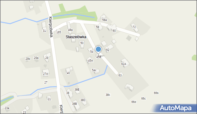 Kościelisko, Kierpcówka, 45B, mapa Kościelisko