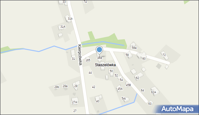Kościelisko, Kierpcówka, 48a, mapa Kościelisko