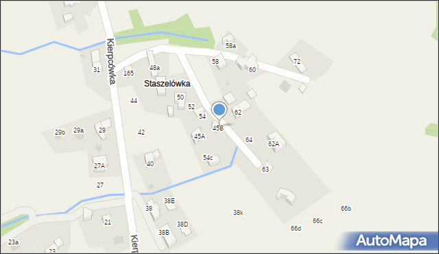 Kościelisko, Kierpcówka, 54B, mapa Kościelisko