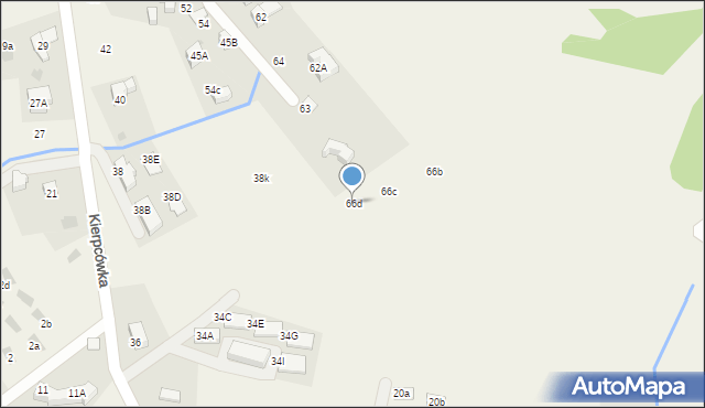 Kościelisko, Kierpcówka, 66d, mapa Kościelisko