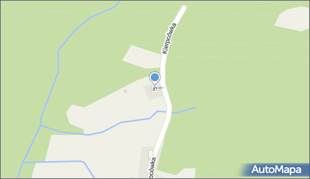 Kościelisko, Kierpcówka, 87, mapa Kościelisko