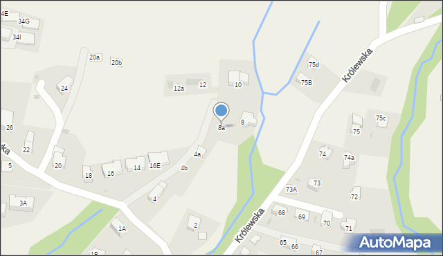 Kościelisko, Kierpcówka, 8a, mapa Kościelisko