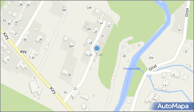 Kościelisko, Kiry, 6a, mapa Kościelisko