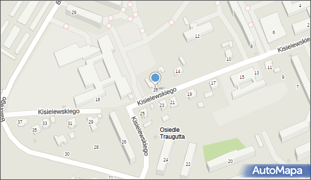 Krosno, Kisielewskiego-Kisiela Stefana, 16, mapa Krosna