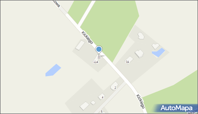 Kruki, Kickiego Ludwika, gen., 11, mapa Kruki