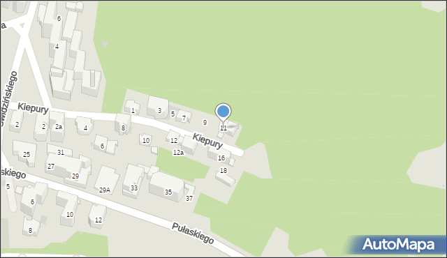 Krynica-Zdrój, Kiepury Jana, 11, mapa Krynica-Zdrój