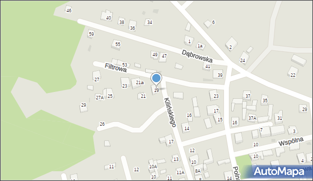 Łaskarzew, Kilińskiego Jana, płk., 19, mapa Łaskarzew