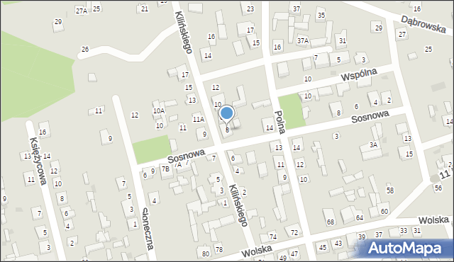 Łaskarzew, Kilińskiego Jana, płk., 8, mapa Łaskarzew