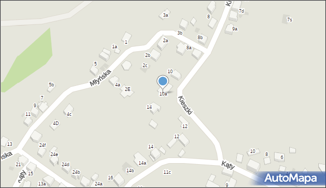 Łaziska Górne, Kieszki, 10a, mapa Łaziska Górne